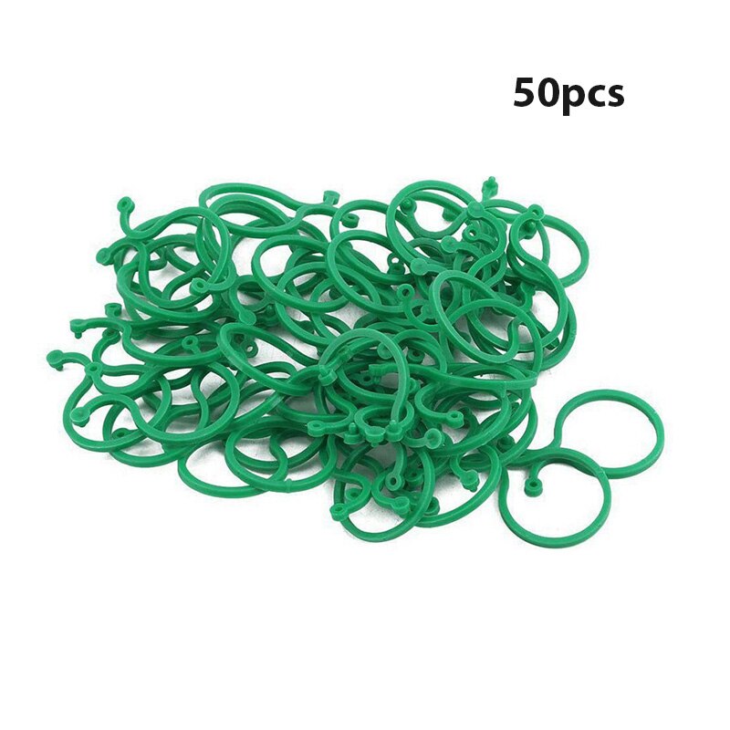 50Pcs 8 Word Buckle Vine Tying Clips Ring Fixing Bracket Garden Plant Holder Tools Garden Decorations Plant Climbing Wall Clips