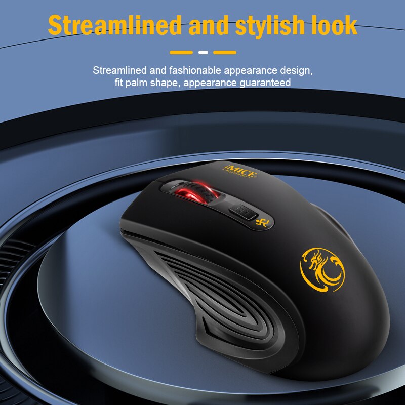 Wireless Silent Mouse Suitable For Business Office Laptop Esports Games 3 Speed Adjustable Wireless Silent Mouse