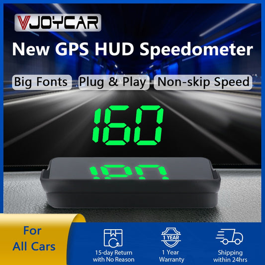 Newest Windshield Speed Projector GPS HUD Speedometer 2-Color Plug and Play Big Font Car Electronics Accessories for All Cars