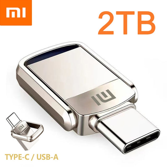 Xiaomi U Disk 2TB 1TB 256GB128G 512GB USB 3.1 Type-C Interface Mobile Phone Computer Mutual Transmission Portable USB Memory