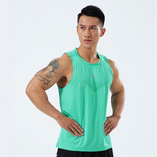 Summer Sports Running Vest fitness Sleeveless T-shirt  Breathable Quick-Drying Top