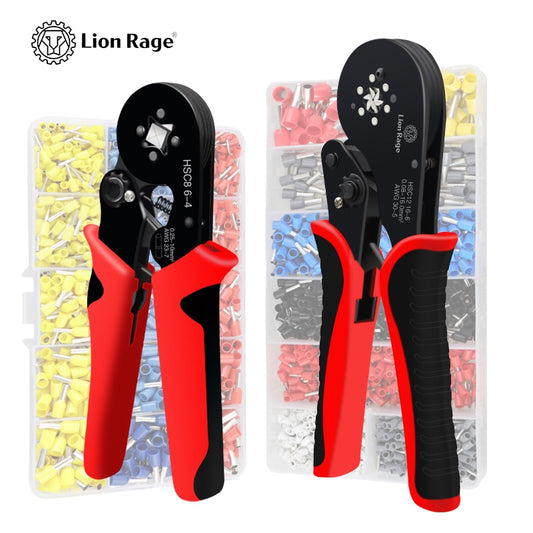 Tubular Terminal Crimping Pliers HSC8 6-4A Crimper Wire Mini Ferrule Crimper Tools Household Electrical Kit With Box